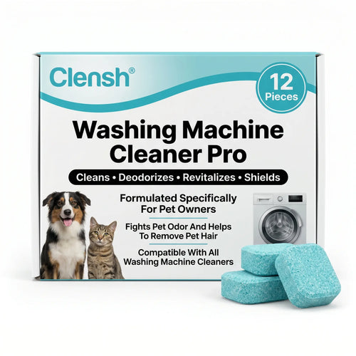 Clensh Washing Machine Cleaner Pro tablets – monthly drum cleaning for pet owners